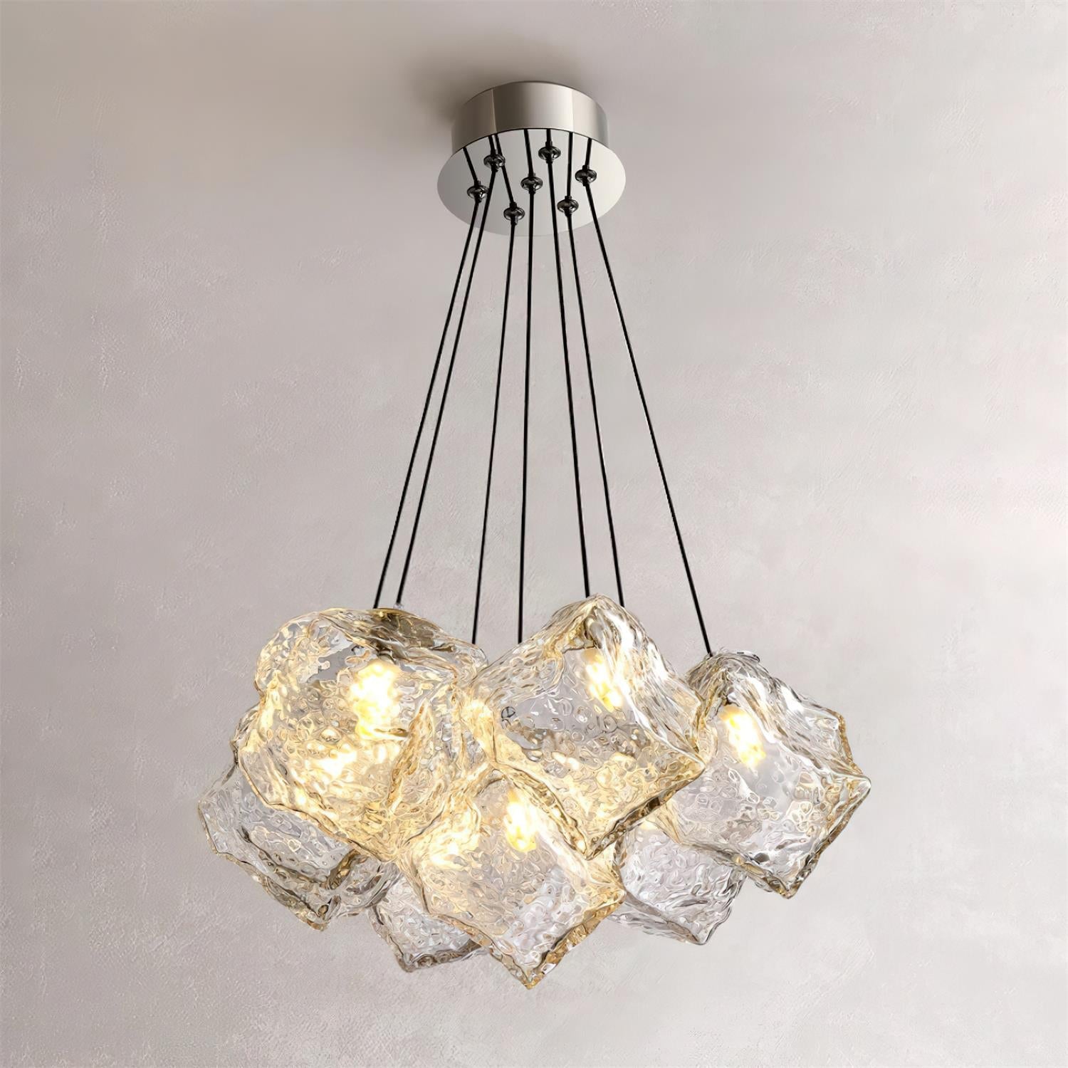 Pebine Clustered Glass Chandelier - Letslighting