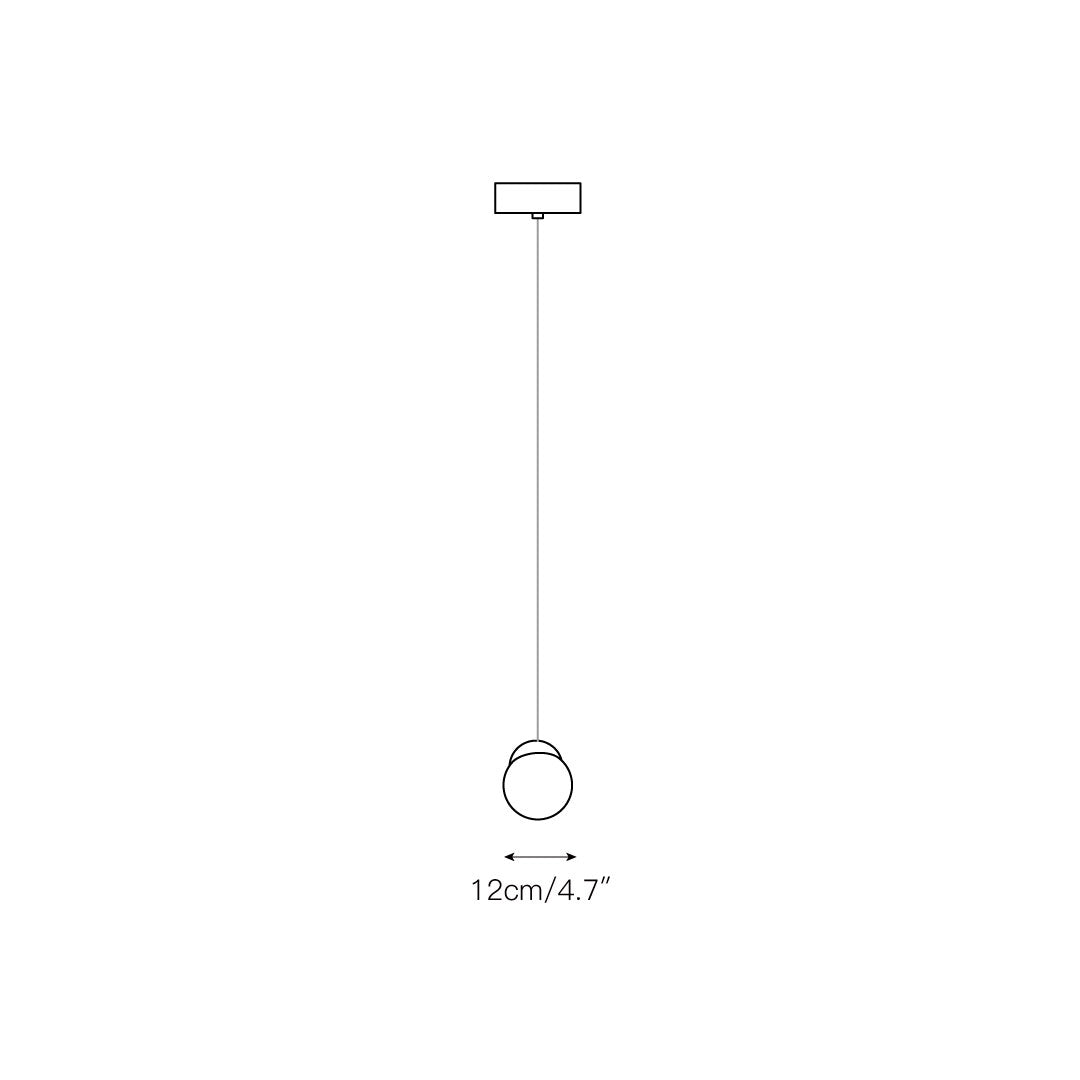 Vasilen Modern Minimalist Ice Pier Black Glass Pendant Lamp - Lamp Copper
