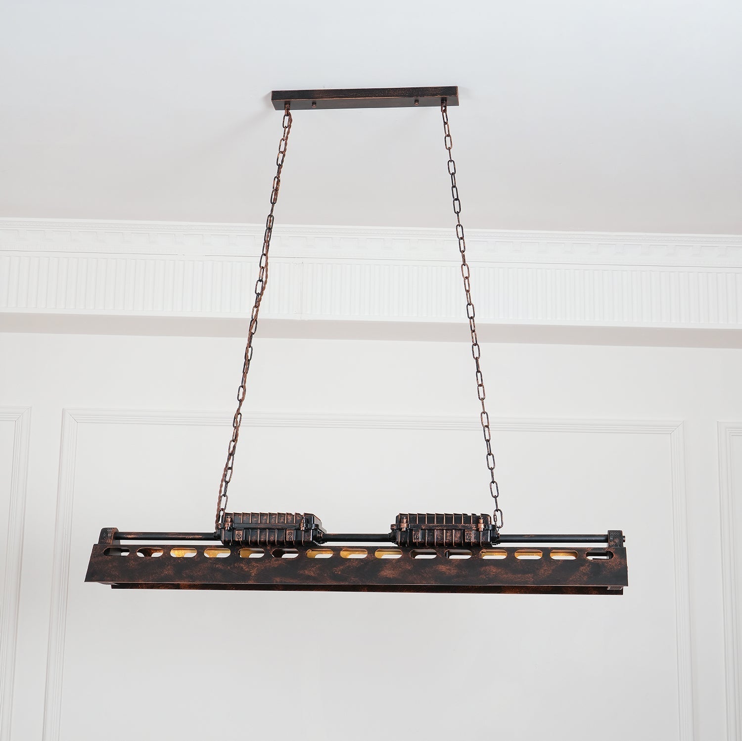 Industrial Steampunk Chandelier - Blowlighting