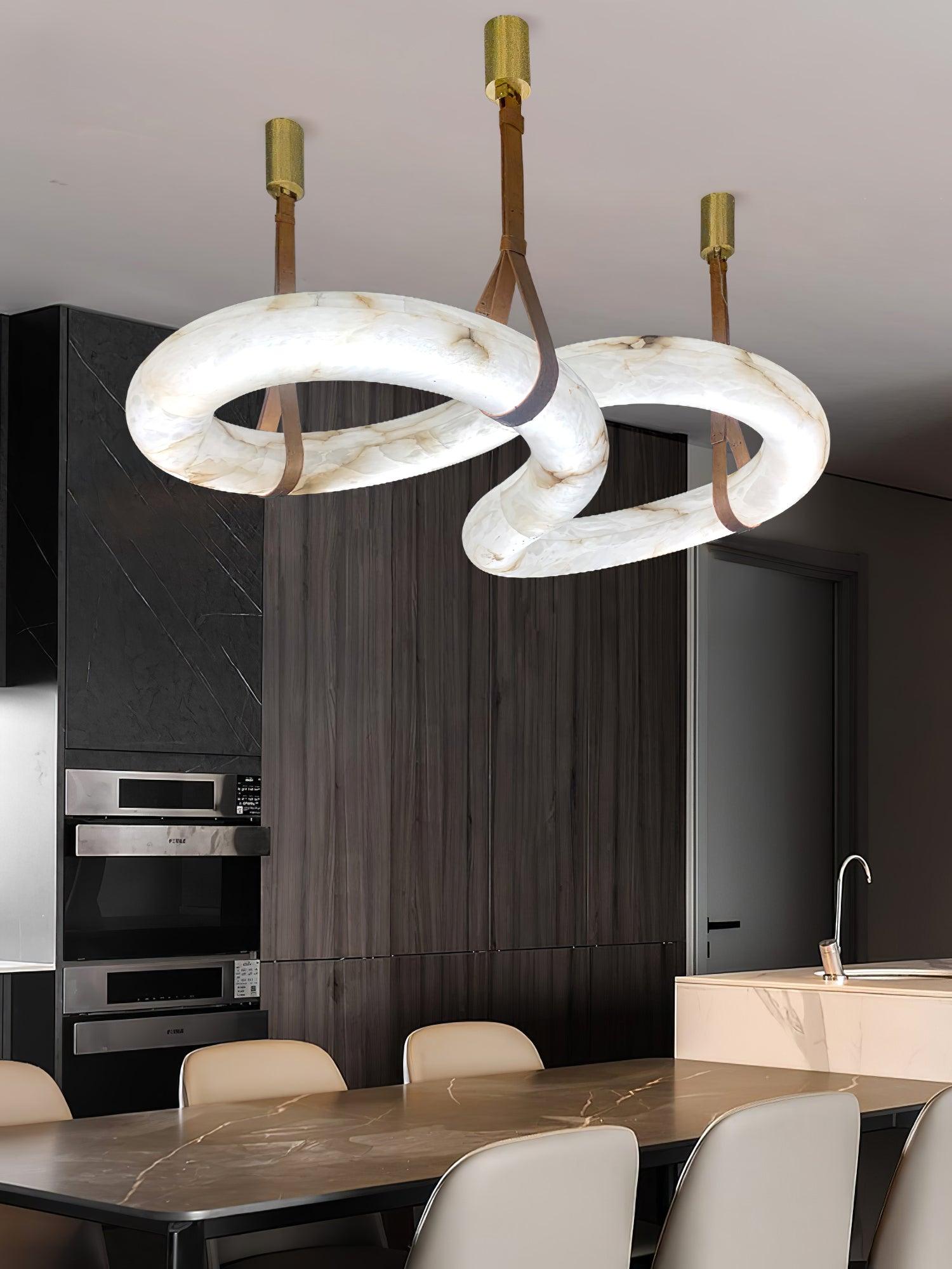Luste Alabaster Closed-loop Pendant Light Chandelier - Letslighting