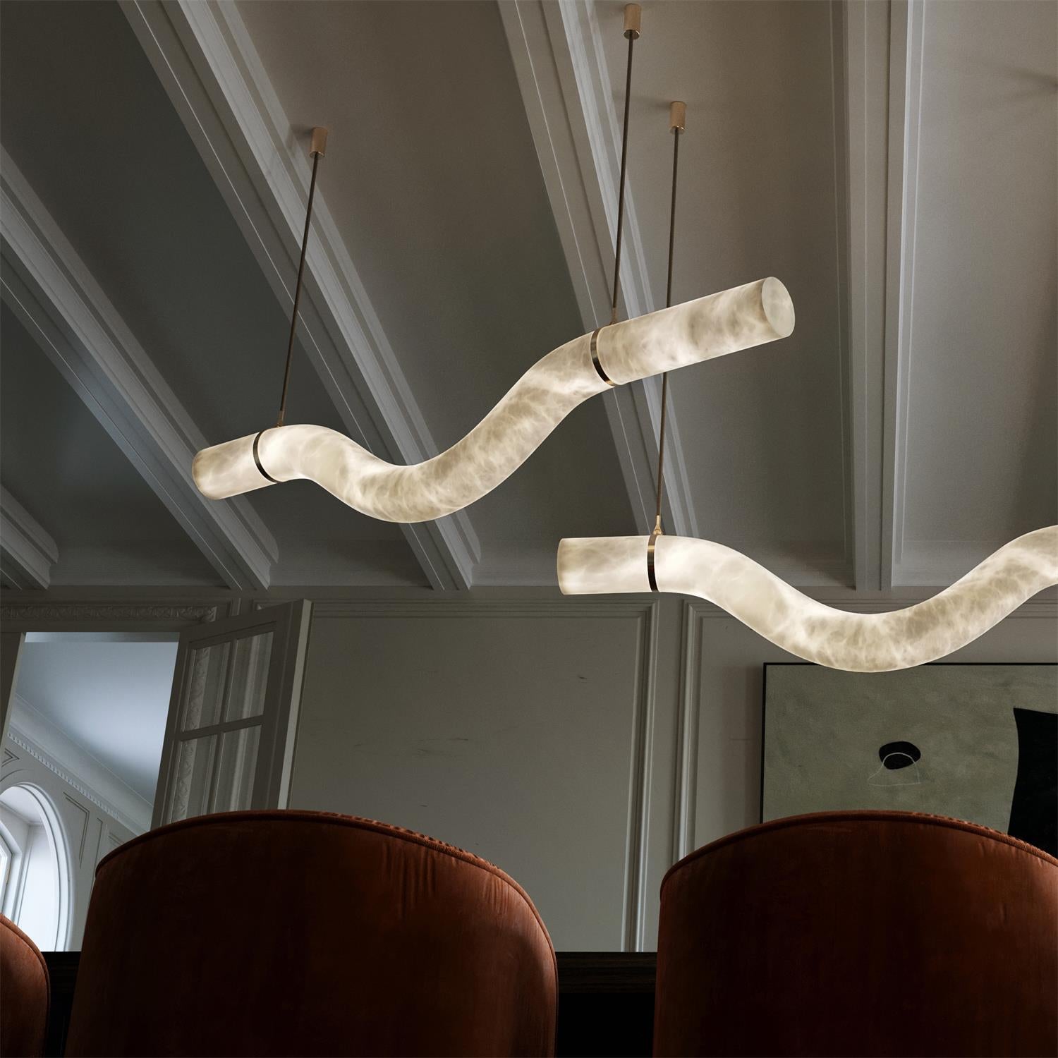 Luste Alabaster Closed-loop Pendant Light Chandelier - Letslighting