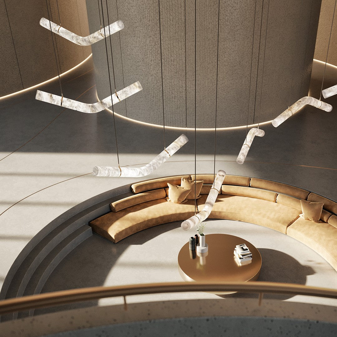 Luste Alabaster Closed-loop Pendant Light Chandelier - Letslighting