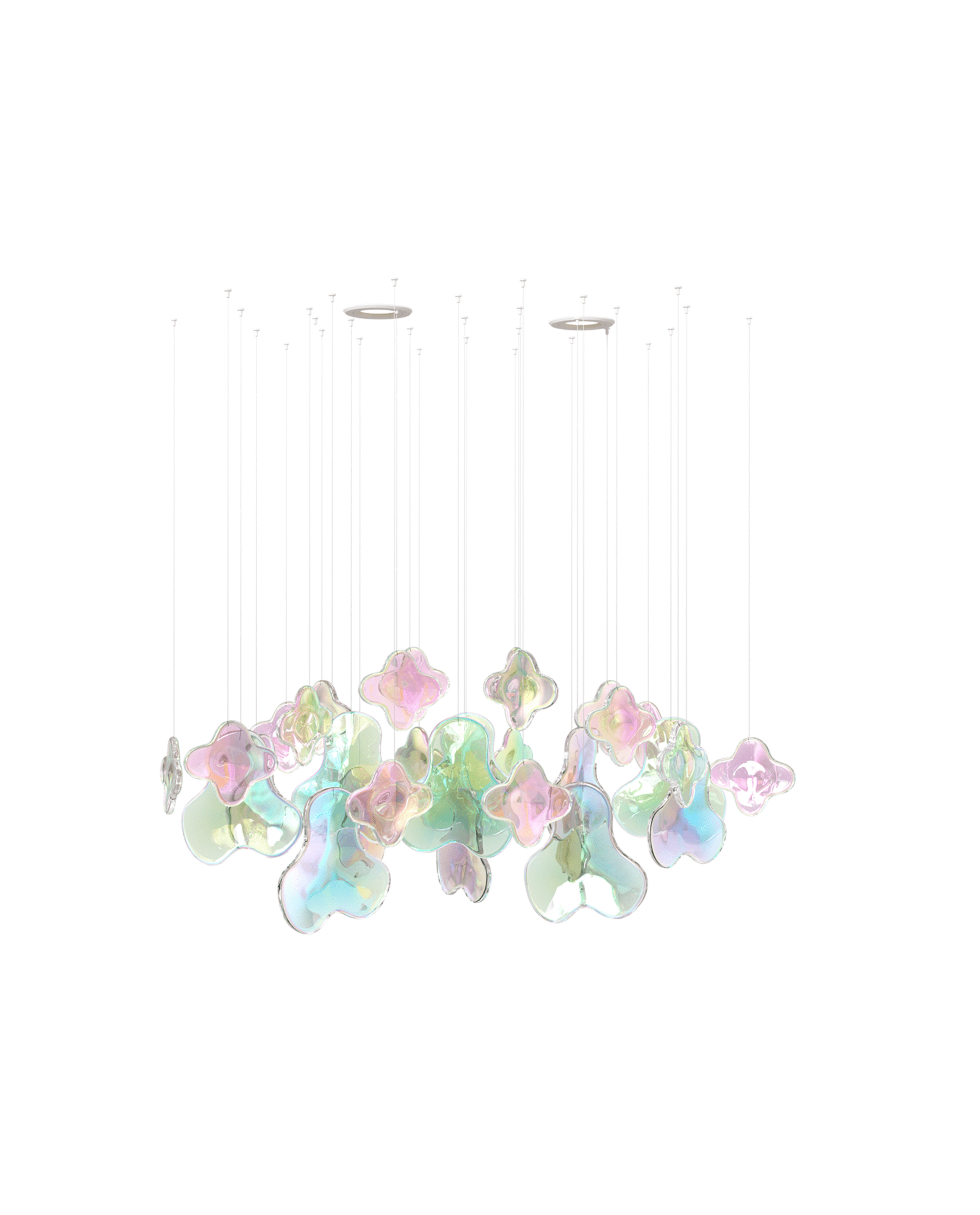 Iris Iridescent Blossom Chandelier - Vakkerlight
