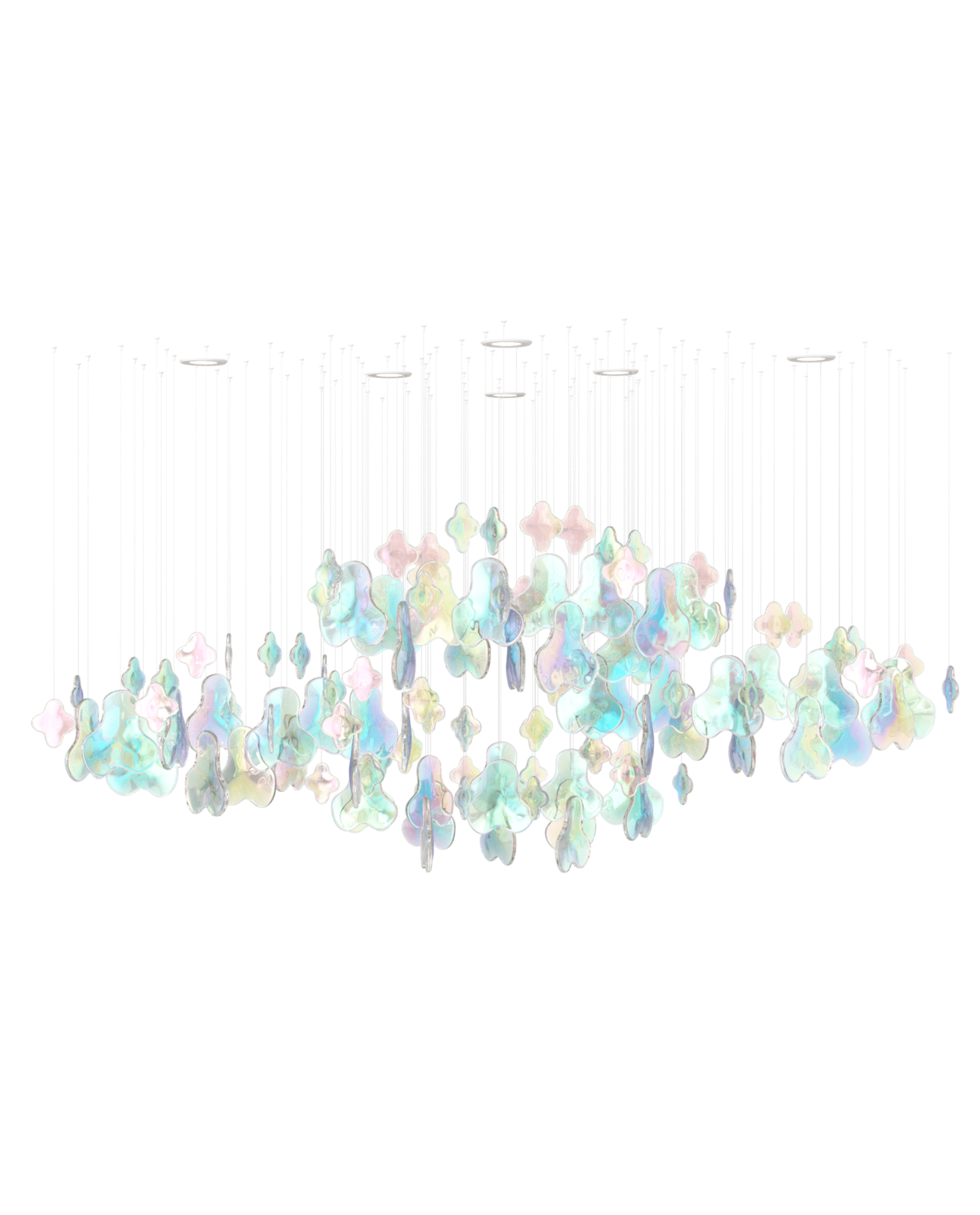 Iris Iridescent Blossom Chandelier - Vakkerlight