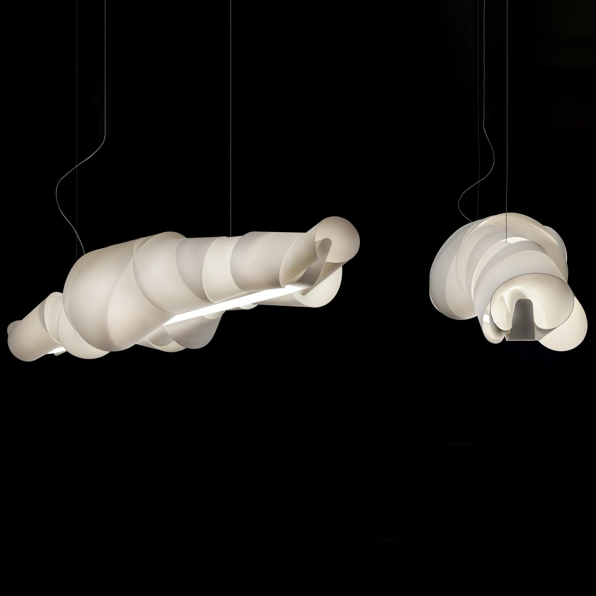 Ribbon Playful PVC Chandelier - Blowlighting