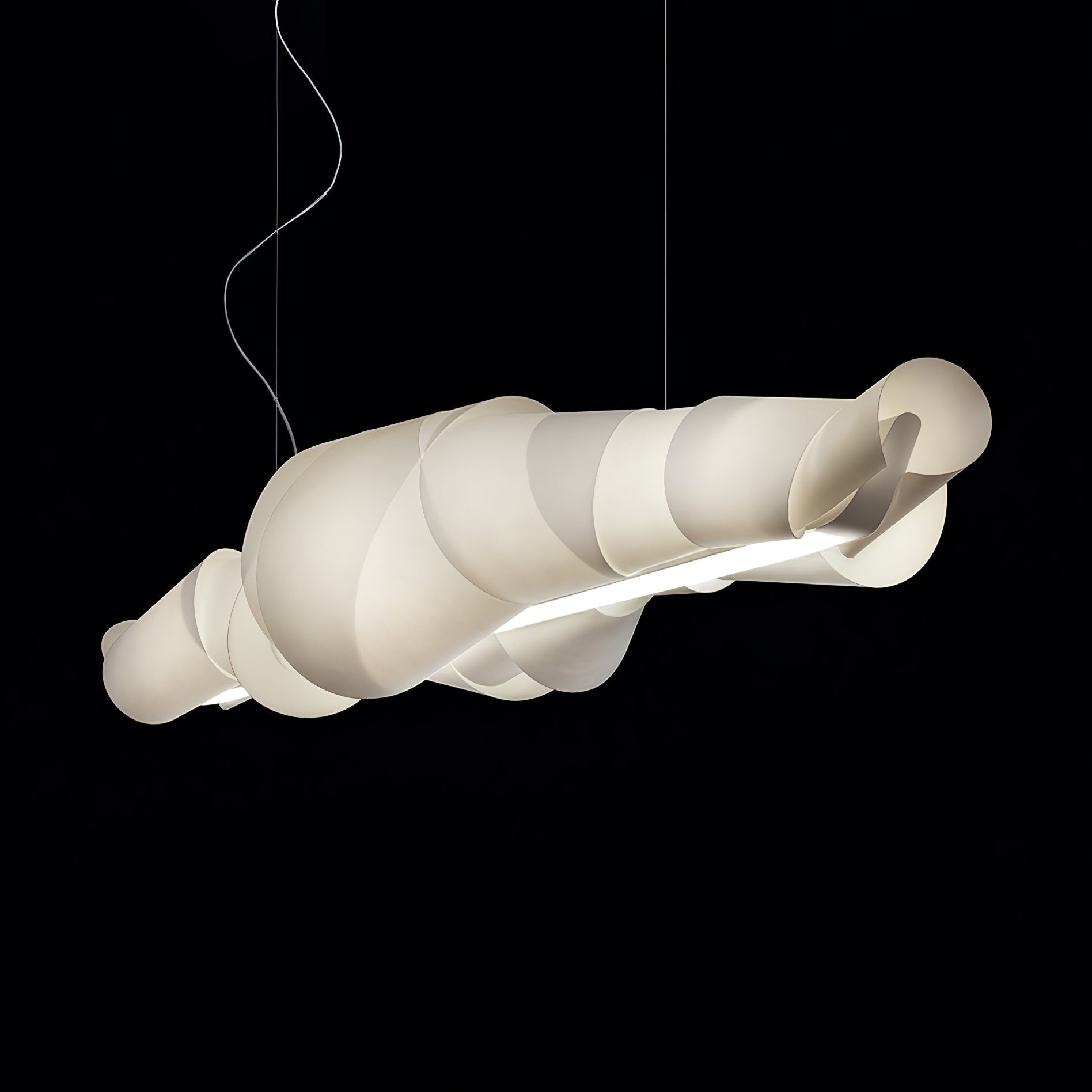 Ribbon Playful PVC Chandelier - Blowlighting