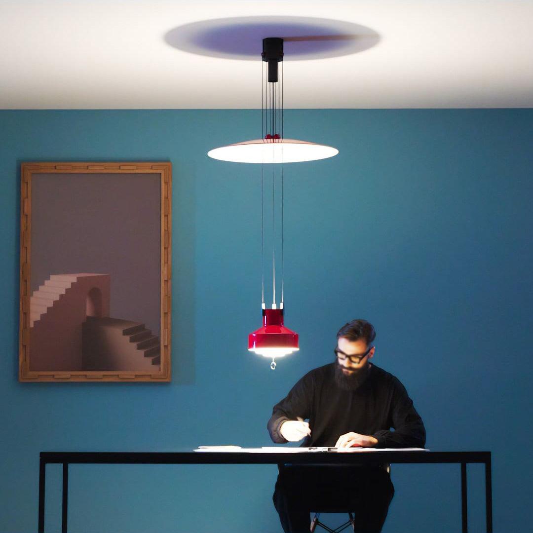 Jeka Pendant Lamp Modern Adjustable Disc - Letslighting