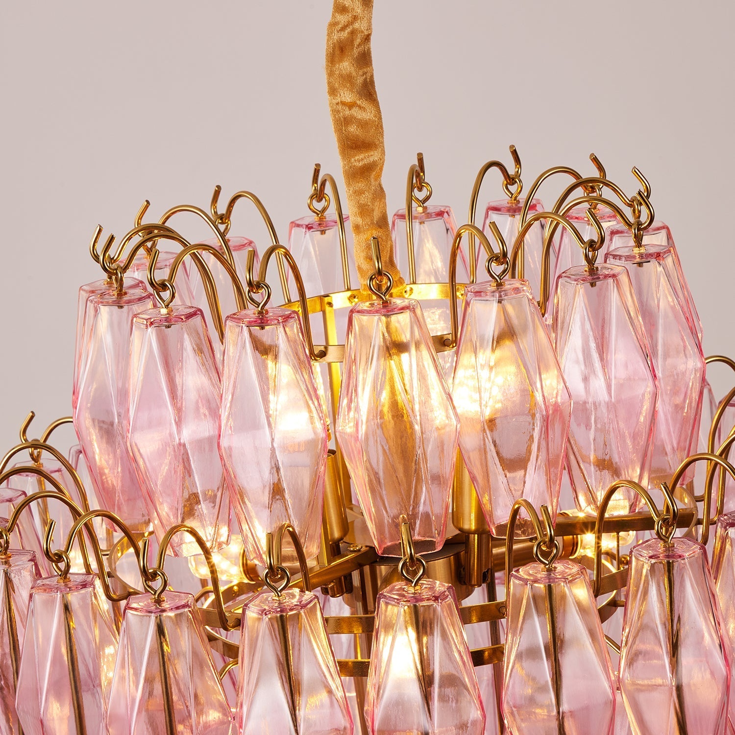 Kaelis Chandelier Tiered Prism Cascade - Letslighting