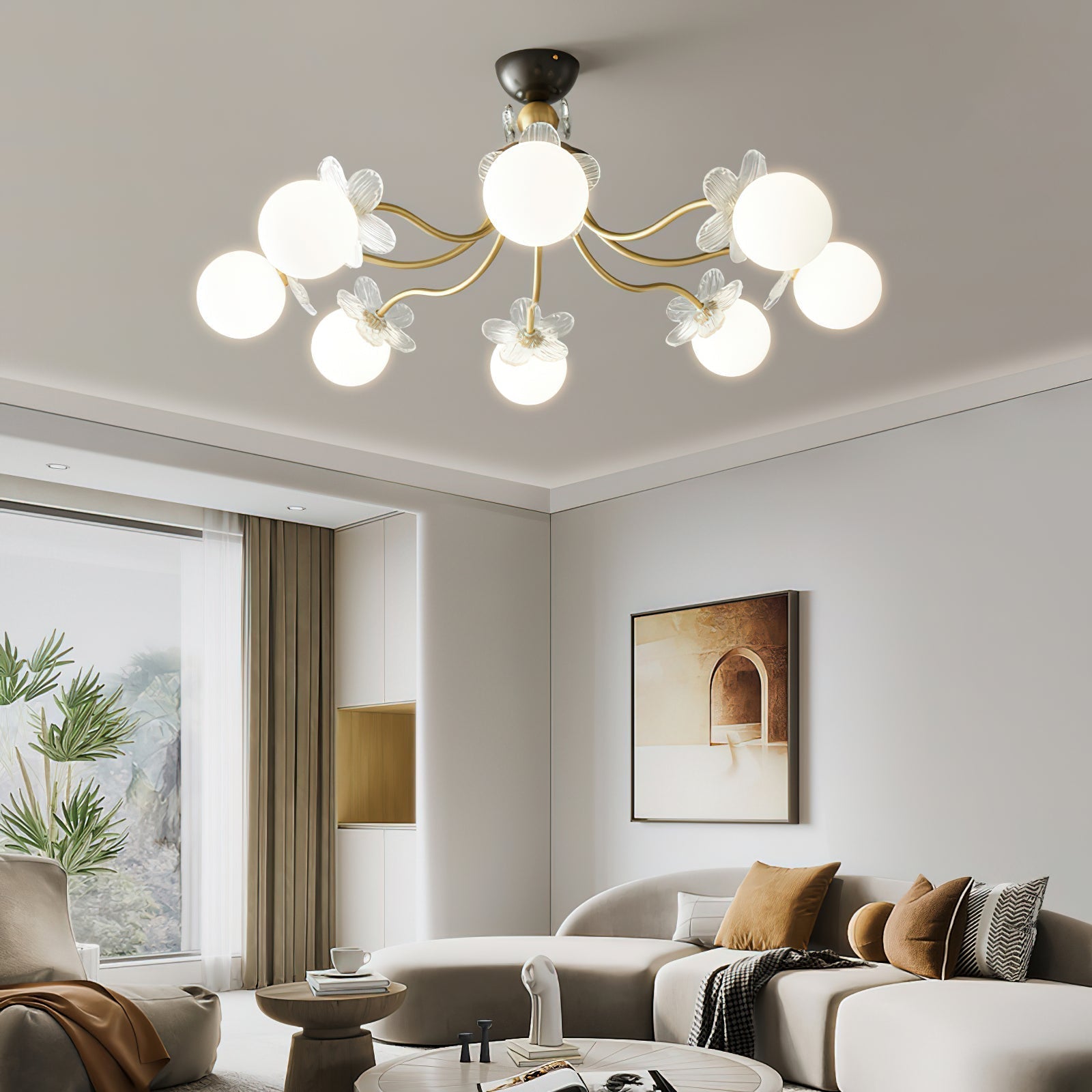 Blossom Flower Glass Chandelier - Blowlighting