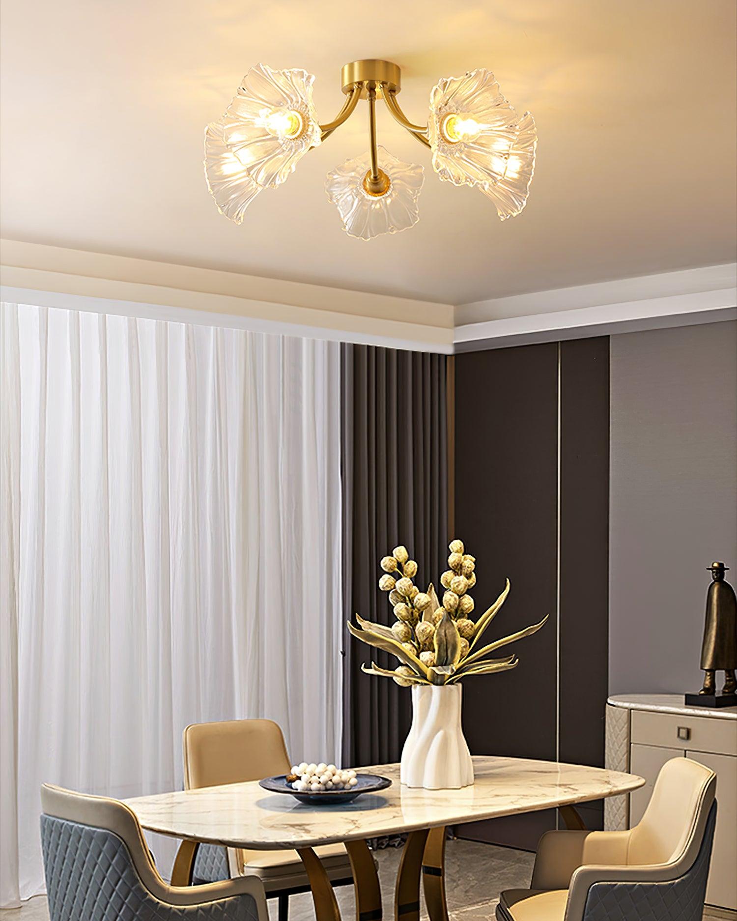 Kalin Flower Glass Ceiling Lamp - Blowlighting