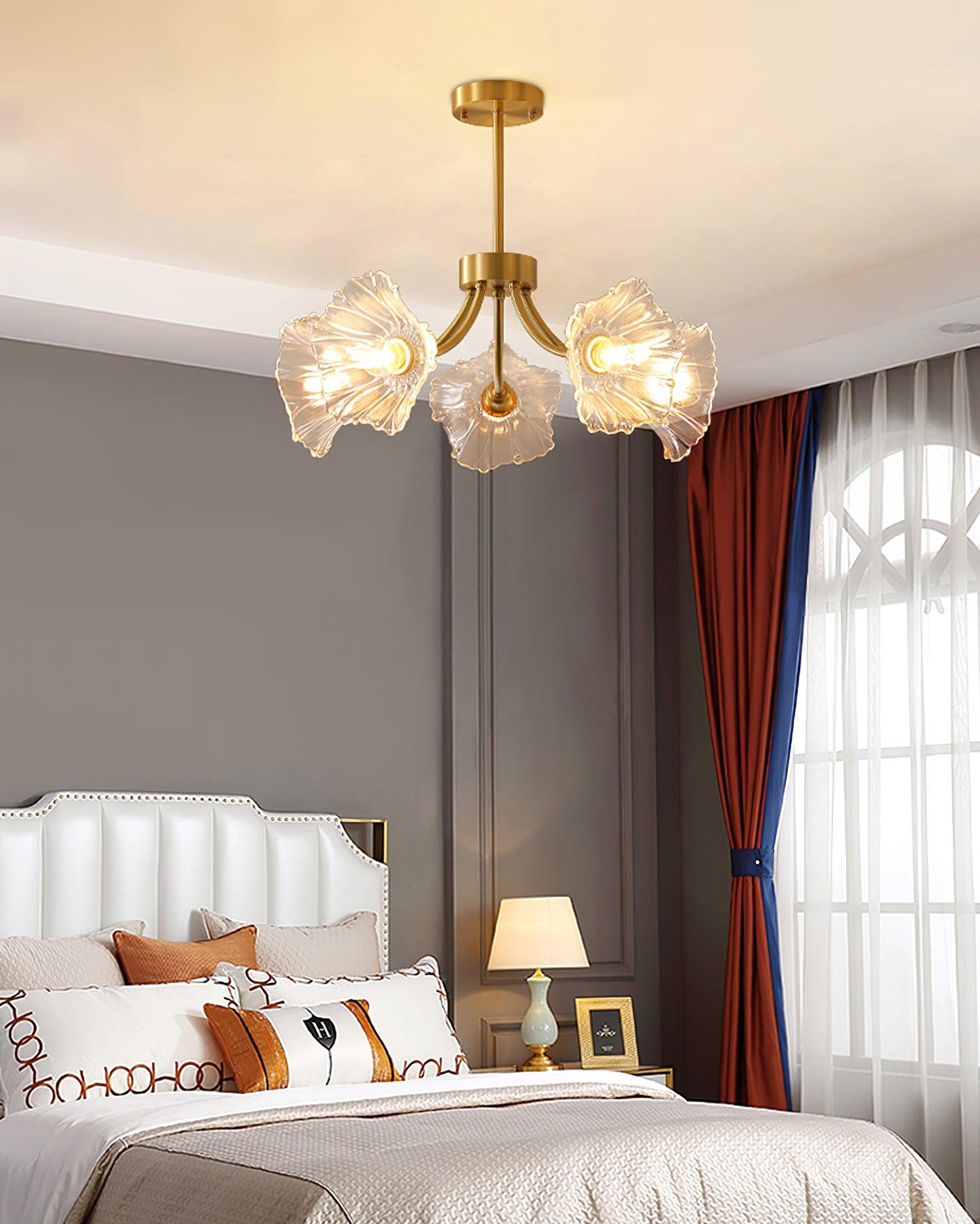 Kalin Flower Glass Chandelier - Blowlighting