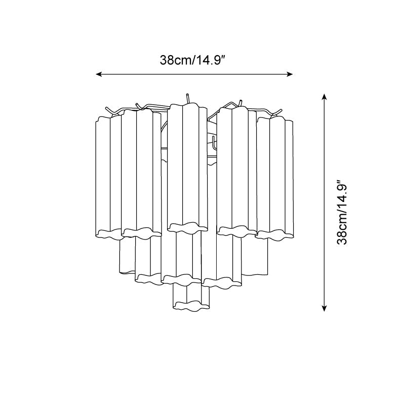 Kamenicky Wall Lamp Cascading Glass Tubes - Letslighting