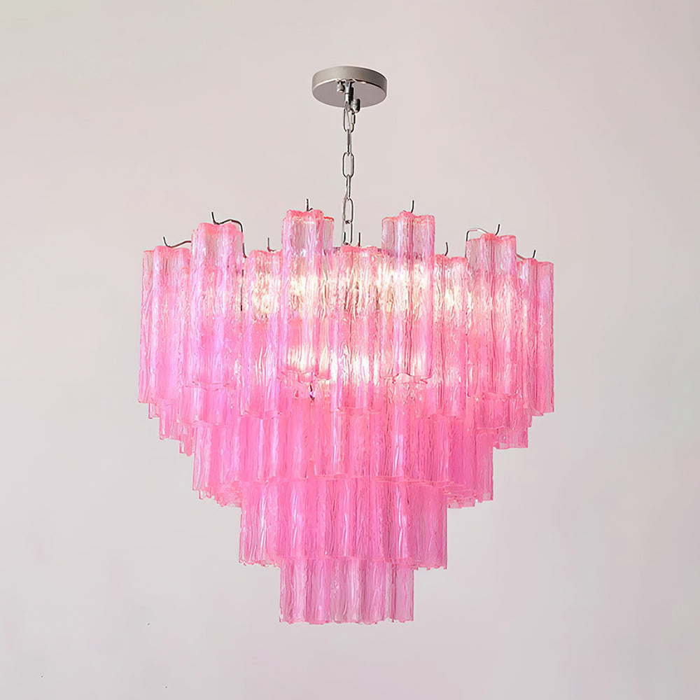 Kamenicky Chandelier Cascading Glass Tiers - Letslighting
