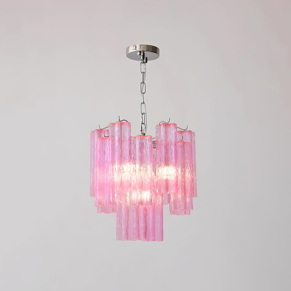 Kamenicky Chandelier Cascading Glass Tiers - Letslighting