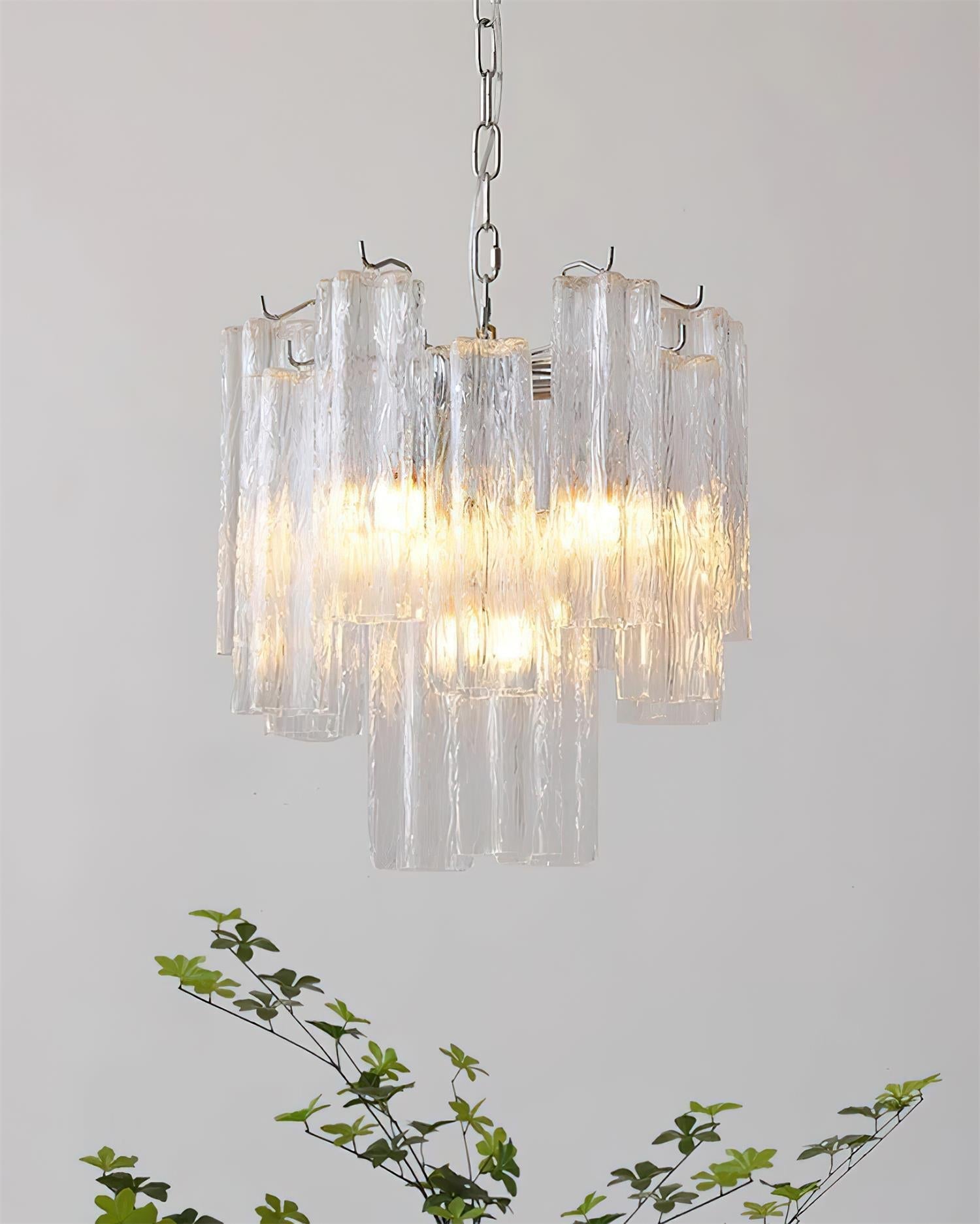 Kamenicky Chandelier Cascading Glass Tiers - Letslighting