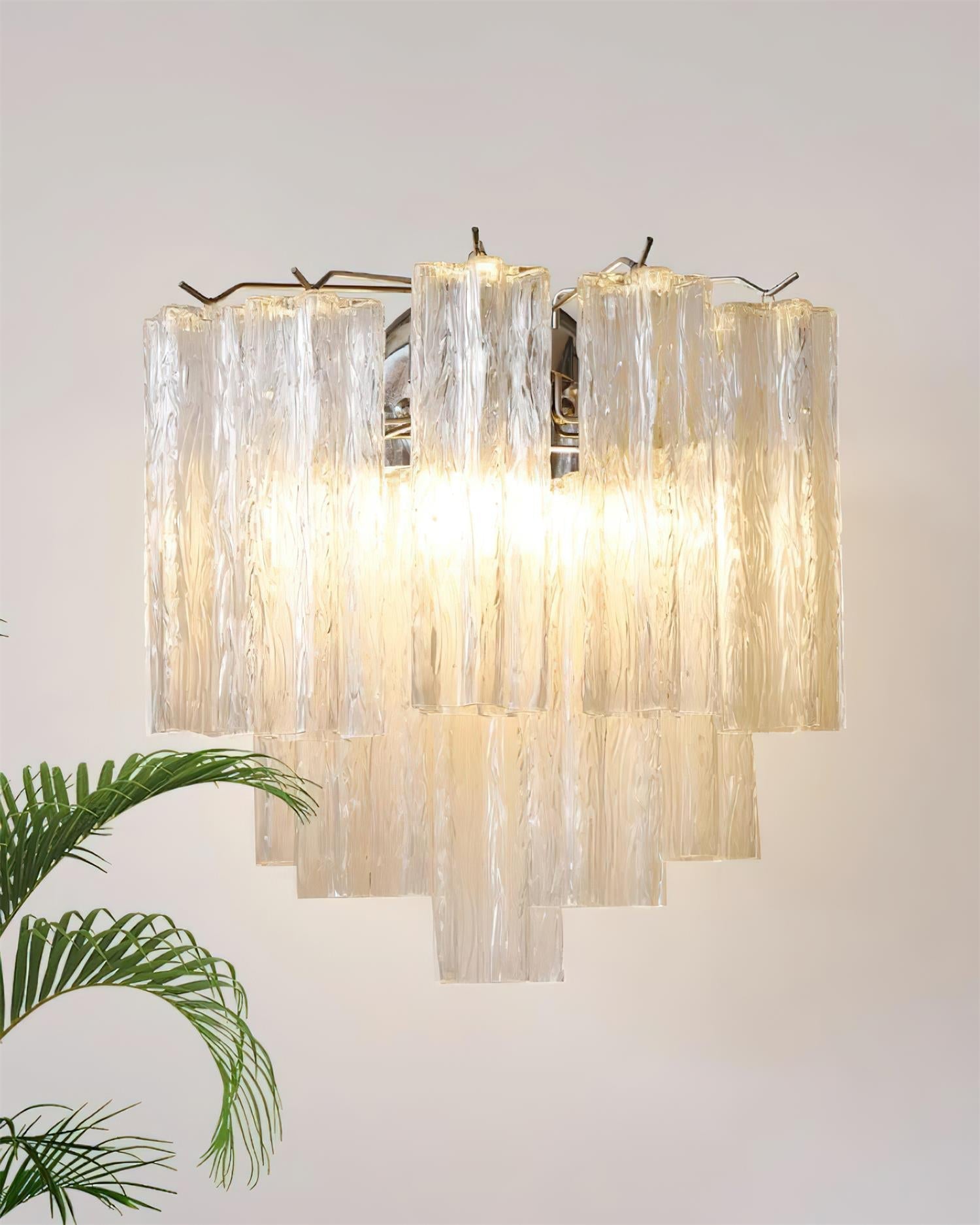 Kamenicky Wall Lamp Cascading Glass Tubes - Letslighting