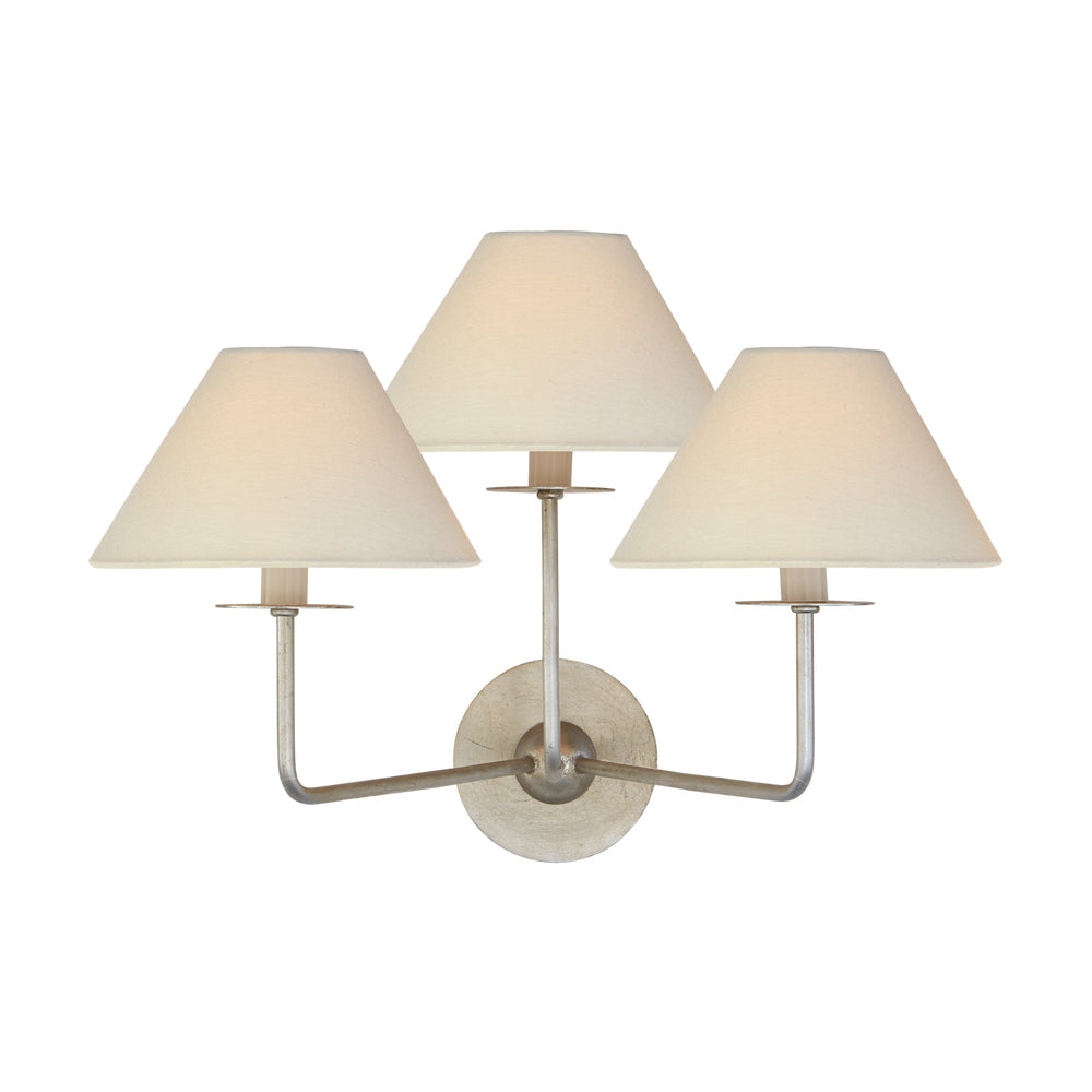 Kelley Wall Lamp Triple Fabric Shades - Letslighting