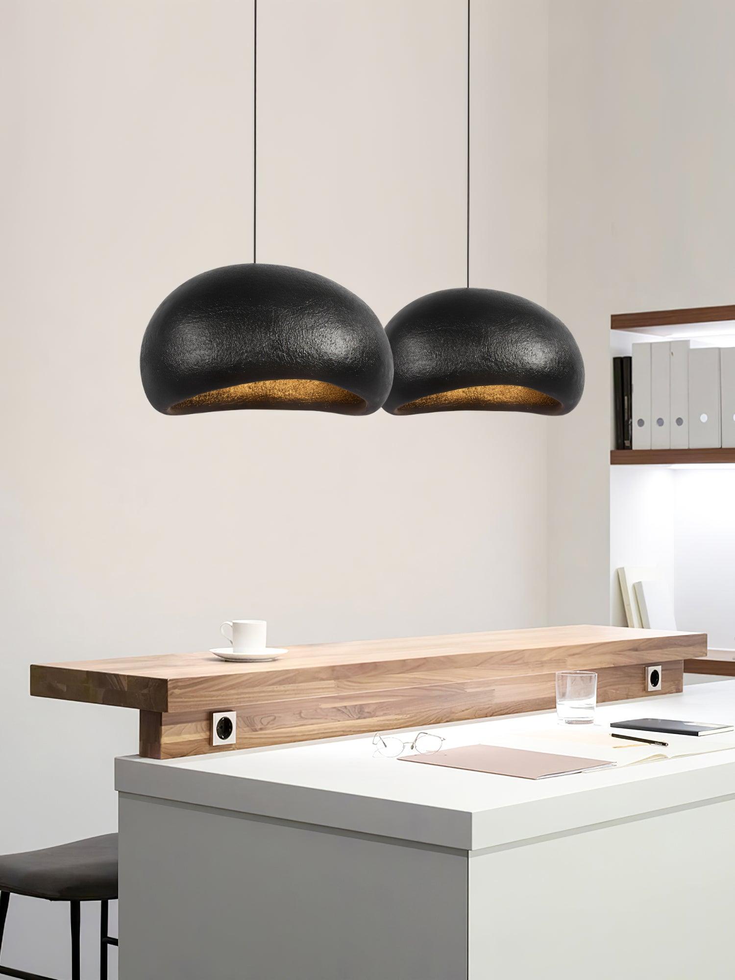 Pendant Lamp Pebble Inspired Organic Form Soft Glow Modern Artistic - Letslighting