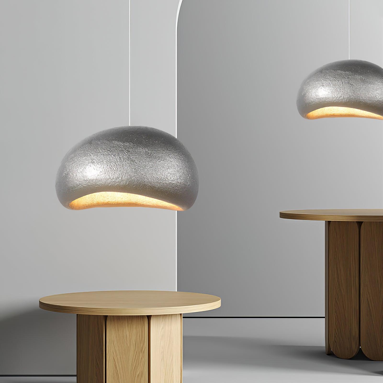 Pendant Lamp Pebble Inspired Organic Form Soft Glow Modern Artistic - Letslighting