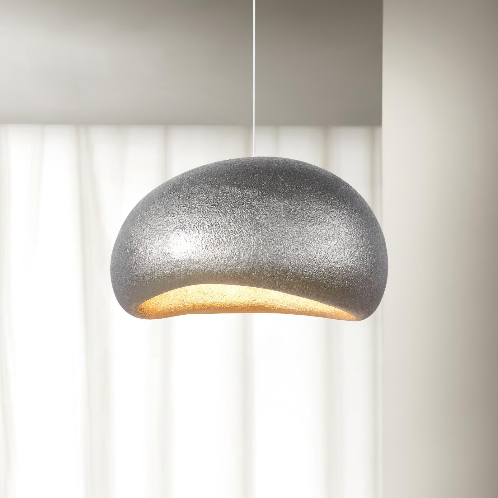 Pendant Lamp Pebble Inspired Organic Form Soft Glow Modern Artistic - Letslighting