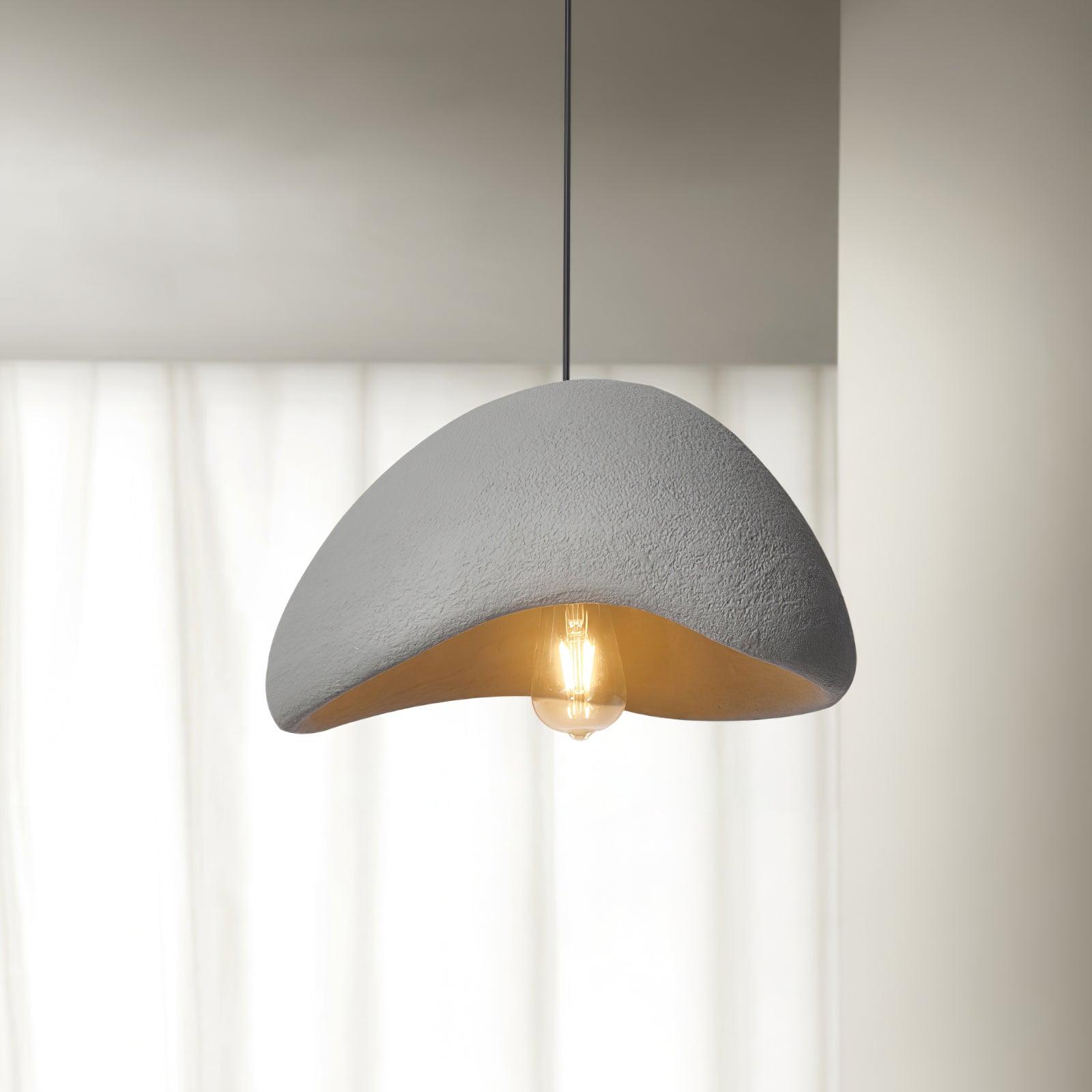 Pendant Lamp Organic Curved Shade Soft Texture Modern Artistic - Letslighting