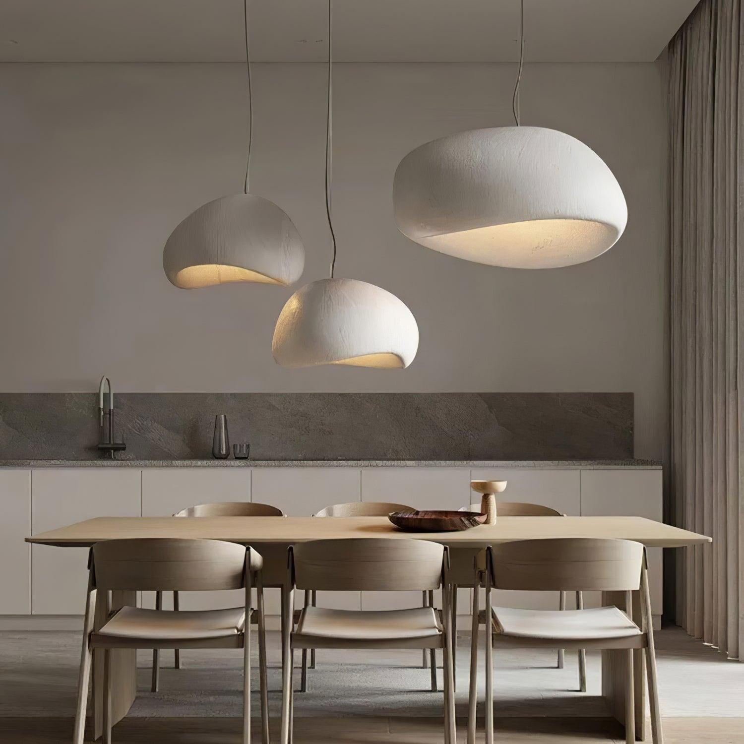 Pendant Lamp Organic Curved Shade Soft Texture Modern Artistic - Letslighting
