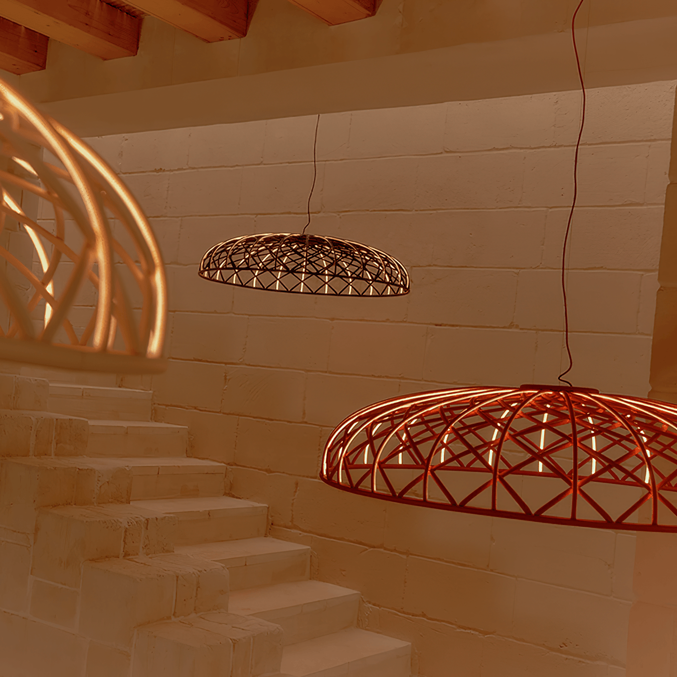 Fiona Pendant Lamp Reticulated Mesh - Letslighting