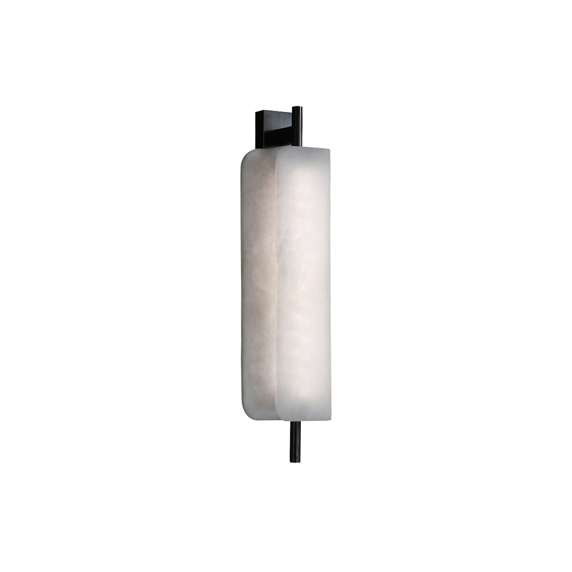 Cenore Modern Minimalist White Alabaster Wall Lamp - Lamp Copper