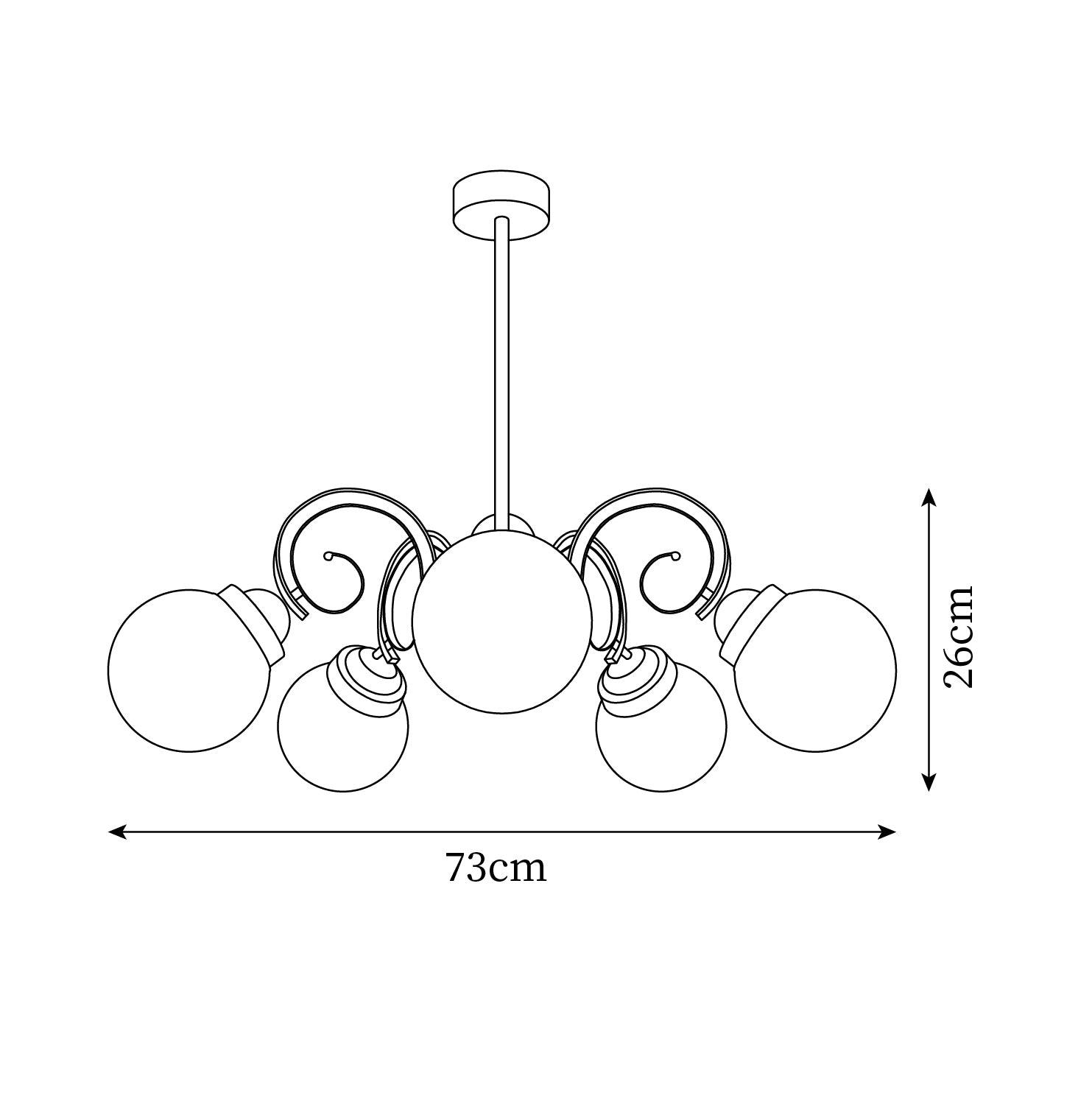 Kotter Chandelier Cream Satin Nickel Modern - Letslighting