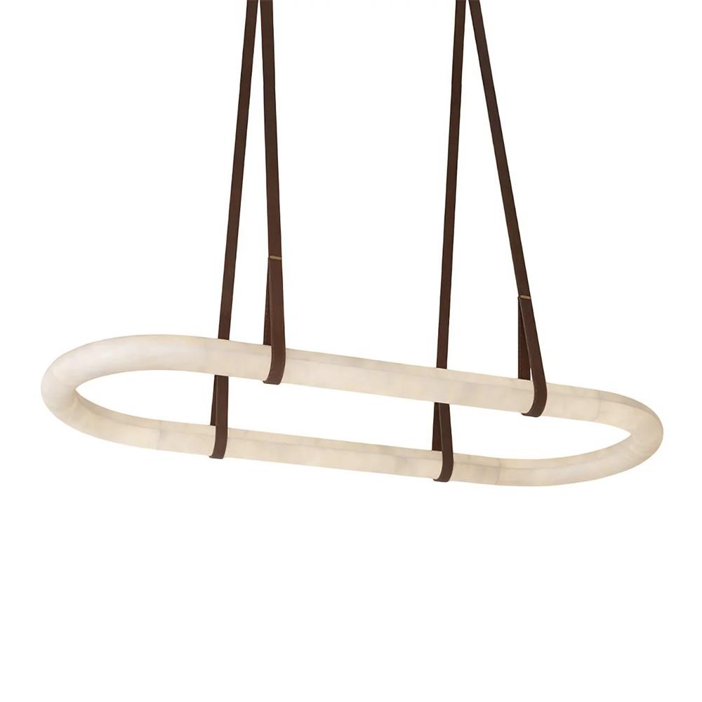 Kurve Chandelier Alabaster Ring - Letslighting