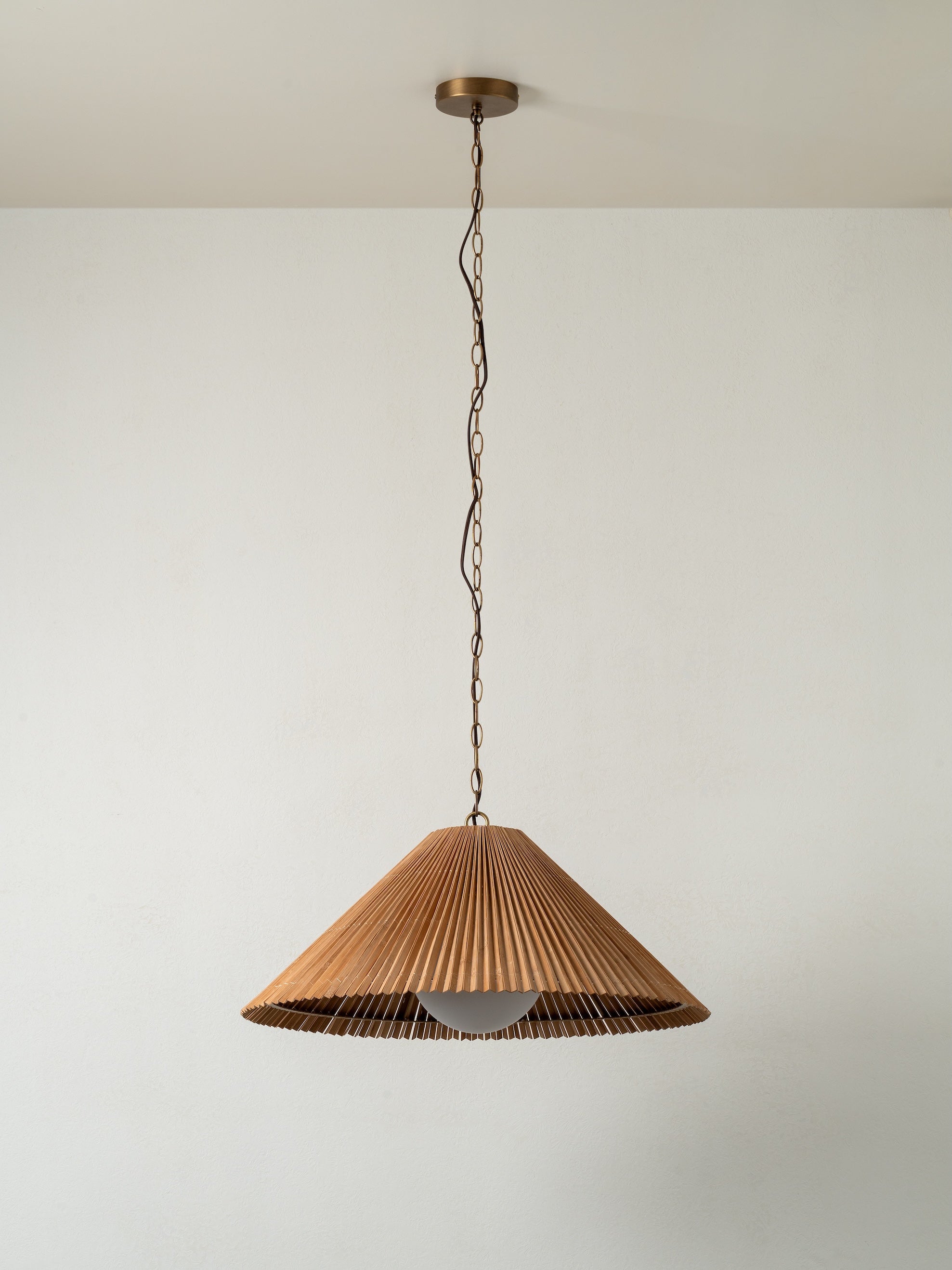 Anji Plafonnier Minimaliste en Bambou