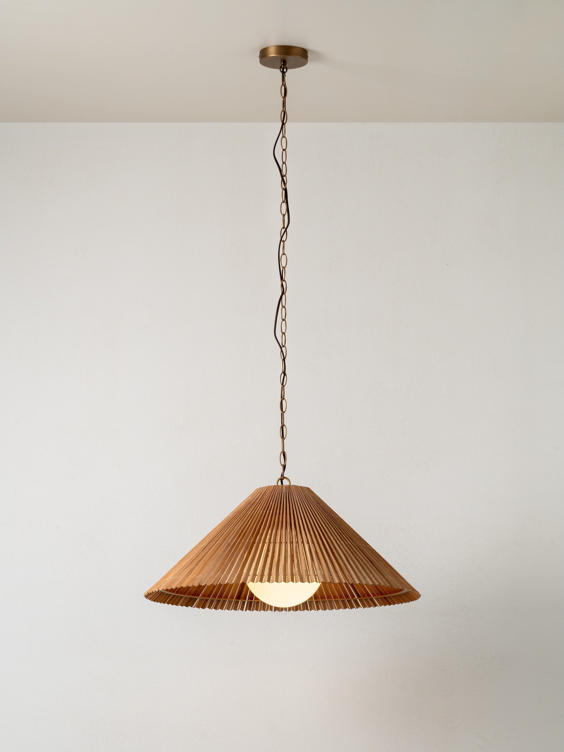 Anji Plafonnier Minimaliste en Bambou