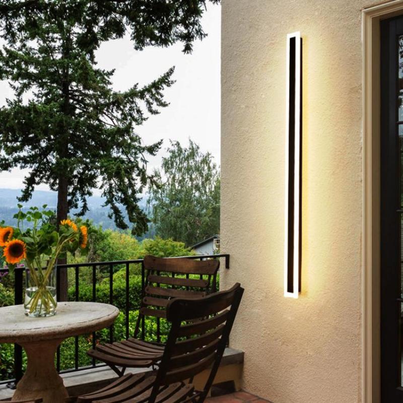 Ray Moderne LED Applique Murale Extérieure  Noir