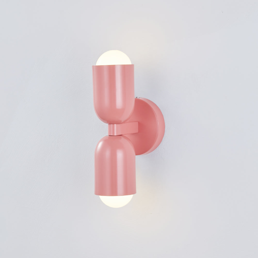Valentina Applique Murale Cylindre Scandinave Métal Coloré Salon