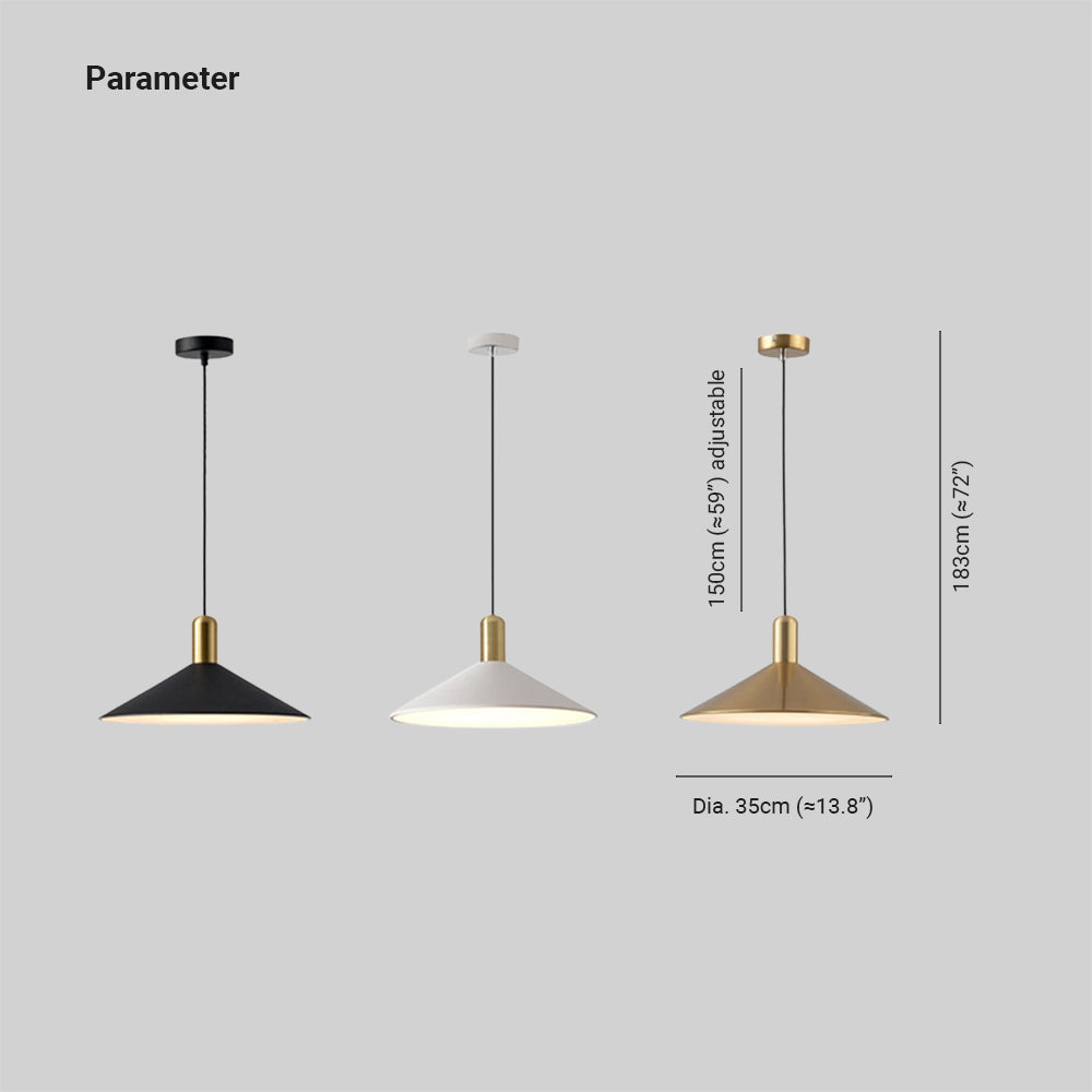 Arisha Suspension Moderne LED Acrylique/Métal, Noir/Blanc/Or, Salon