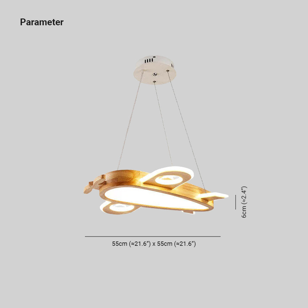Aria  Luminaire Suspension en Forme d'avion, Chambre d'enfant