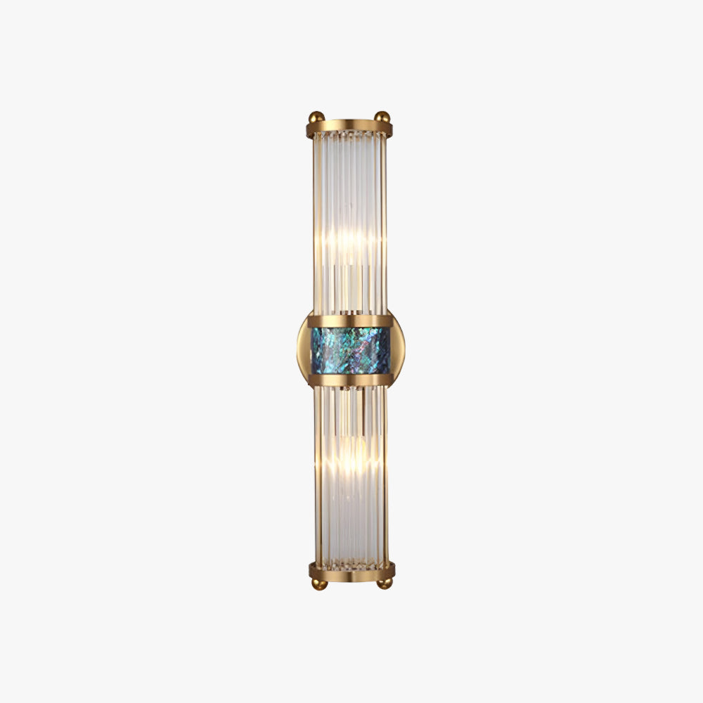 Ray Applique Murale de luxe en cristal de lumière Lampe de chevet à coquille simple pour chambre