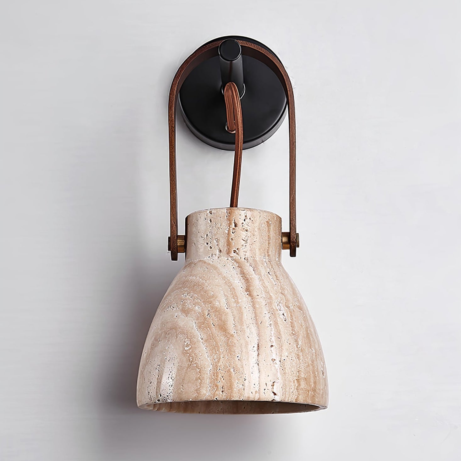 Travertine Lantern Wall Light - Letslighting