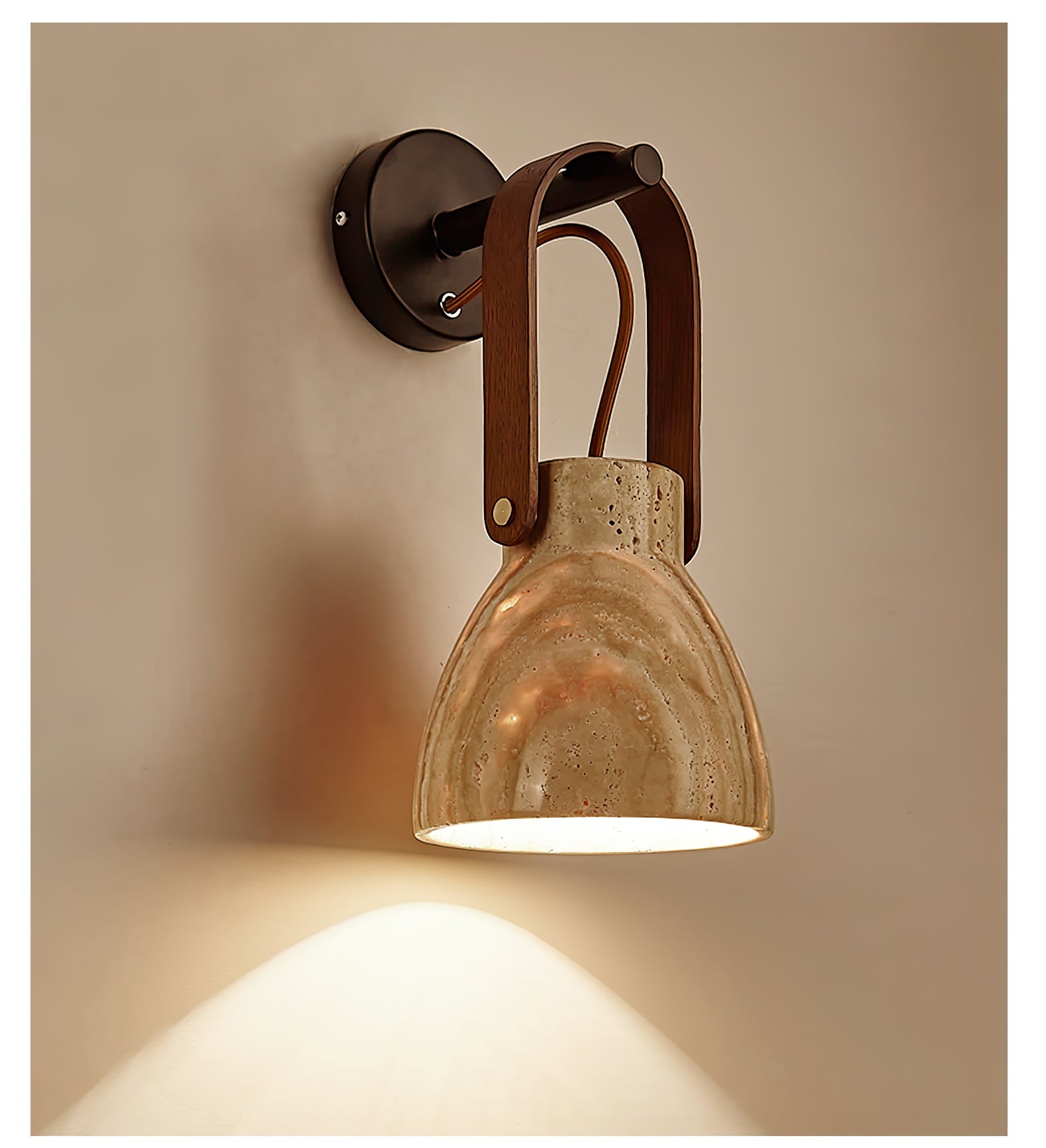 Travertine Lantern Wall Light - Letslighting