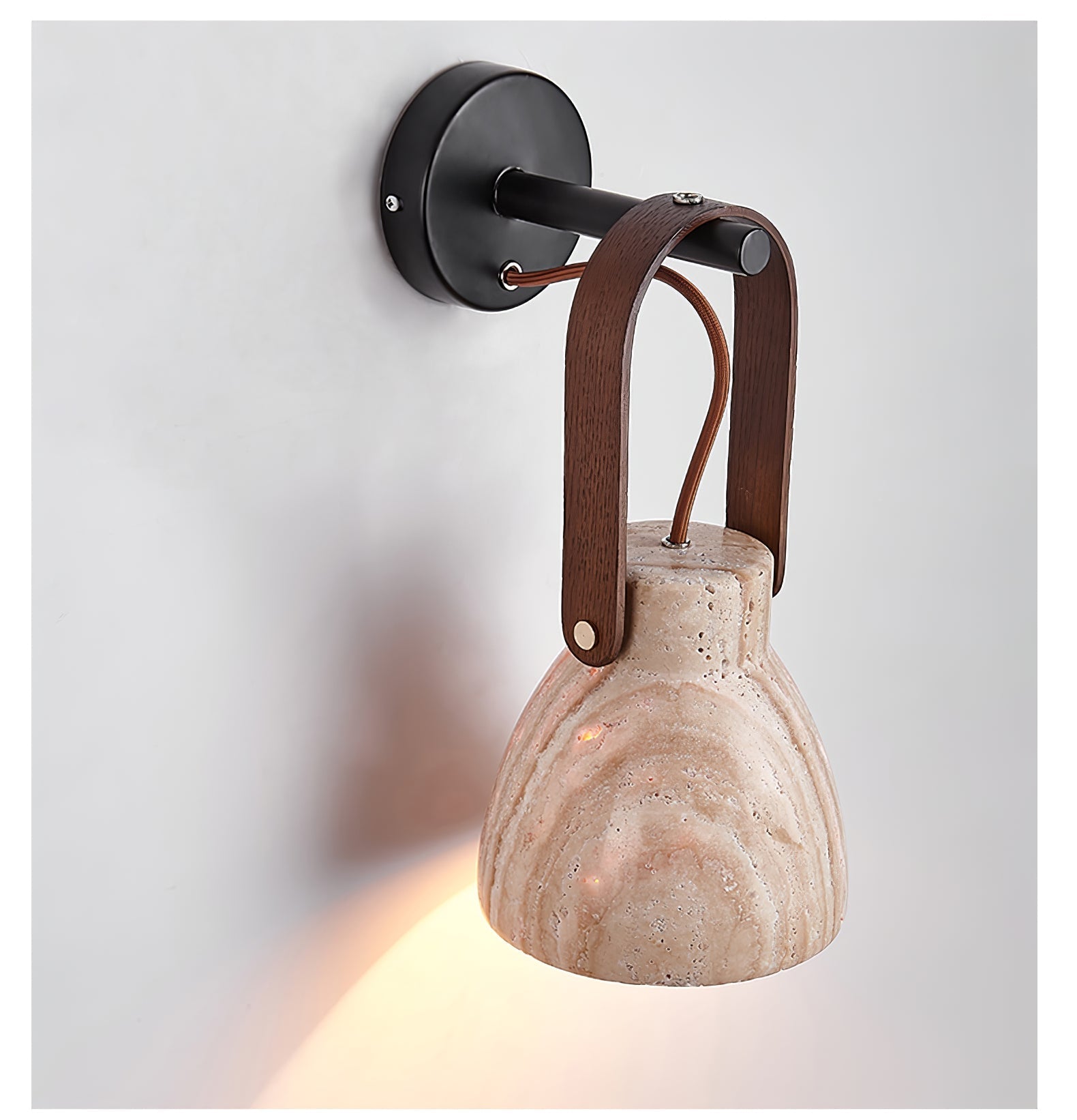 Travertine Lantern Wall Light - Letslighting