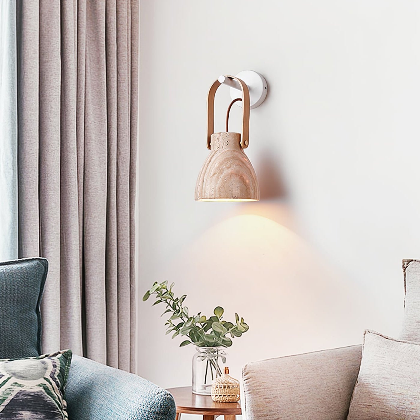 Travertine Lantern Wall Light - Letslighting