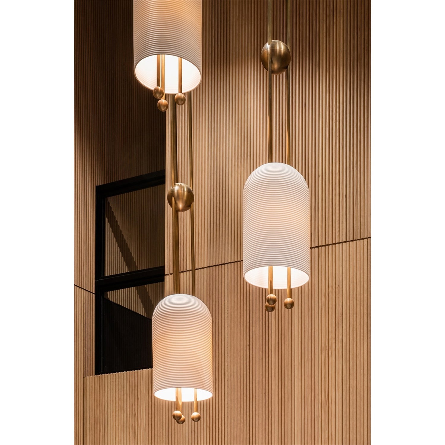 Ucaryra Premium Elegance Metal Glass Lantern Pendant Lamp - Lamp Copper