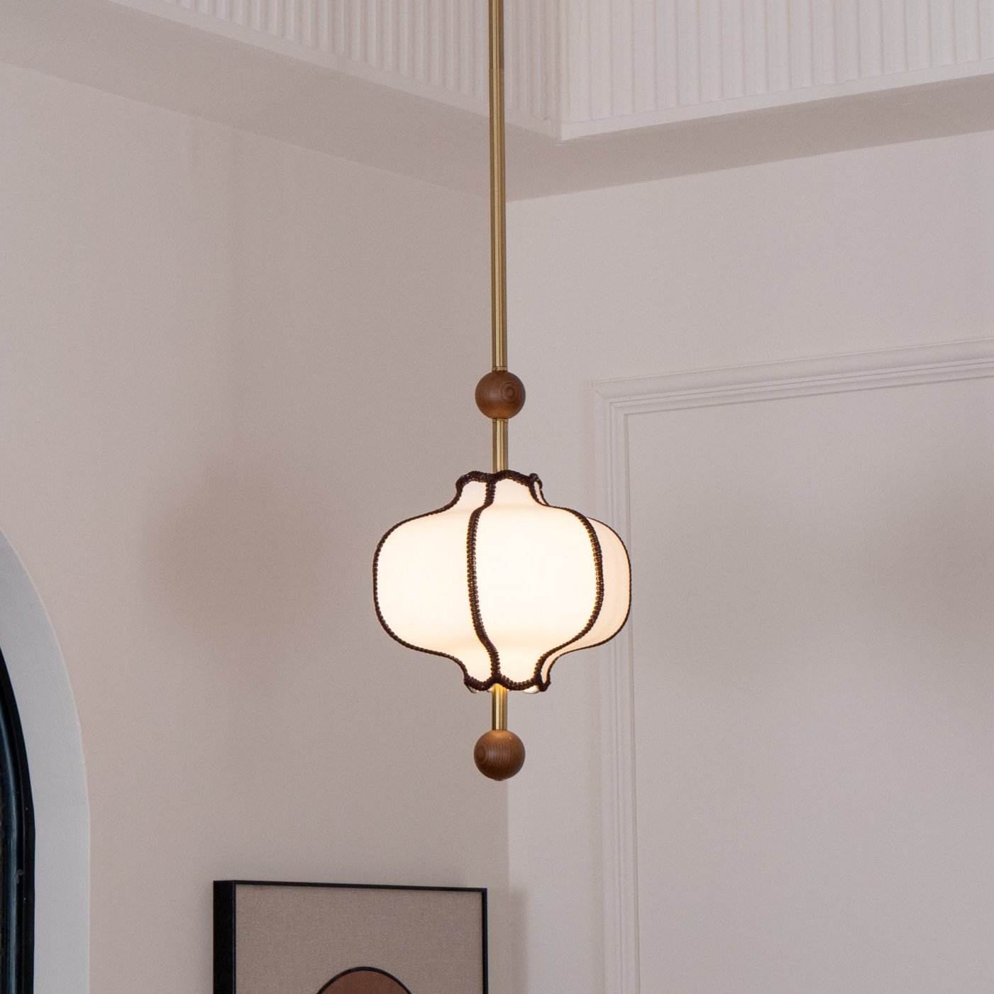 Lantern Fabric Pendant Light - Blowlighting