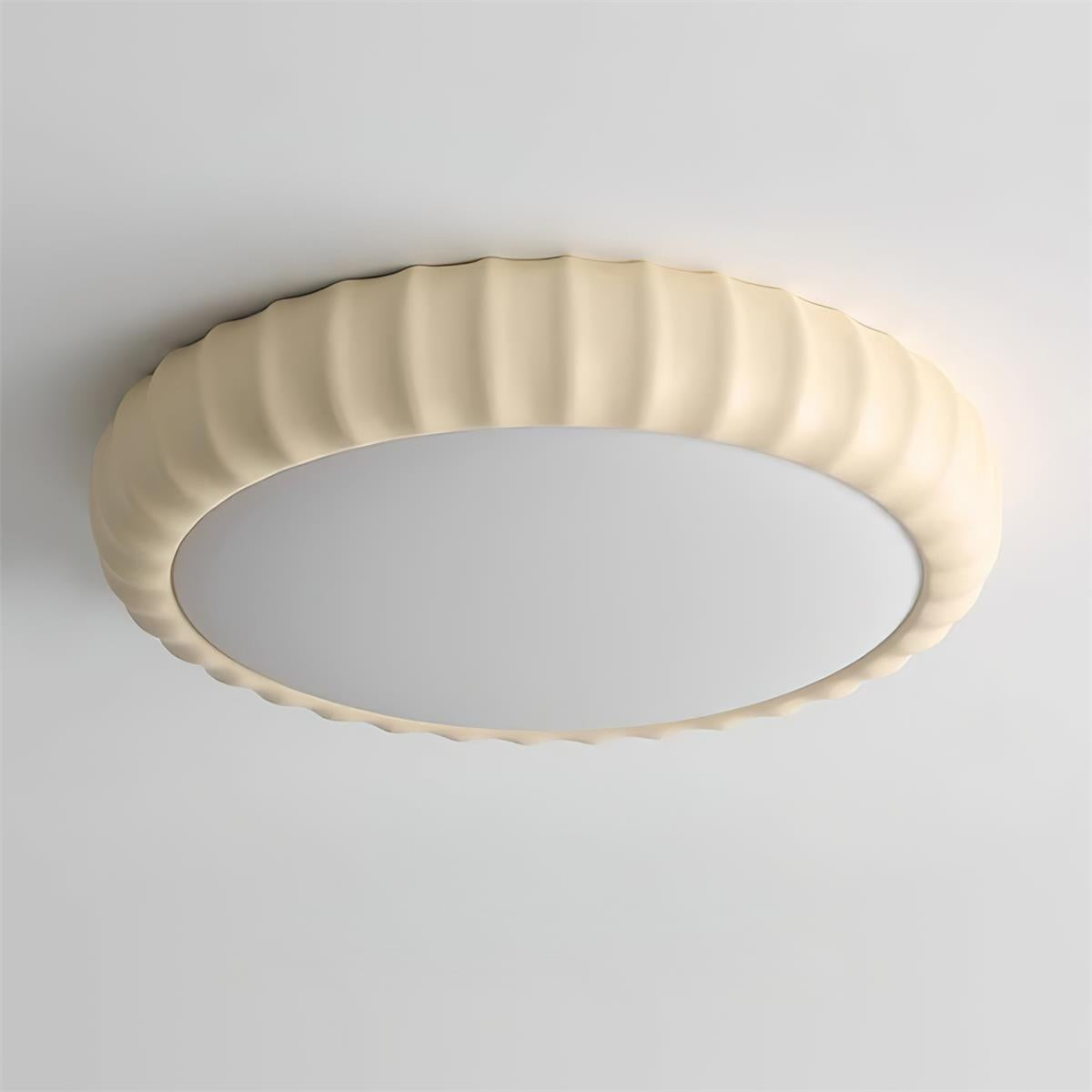 Ceiling Light Soft Green Resin Minimalist Flush Mount Modern - Letslighting