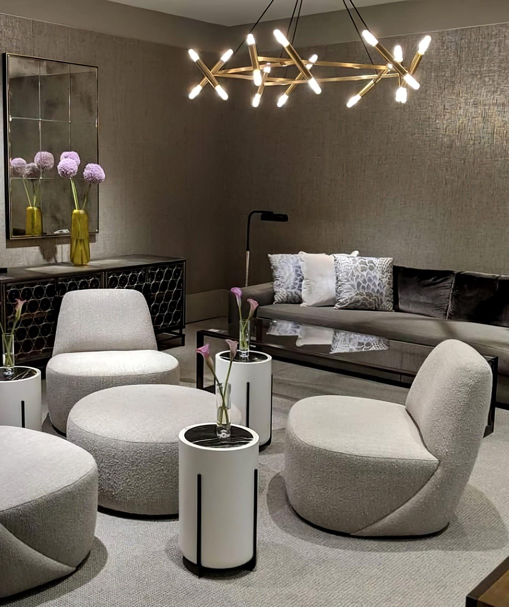 Astra Modern Brass Chandelier - Blowlighting