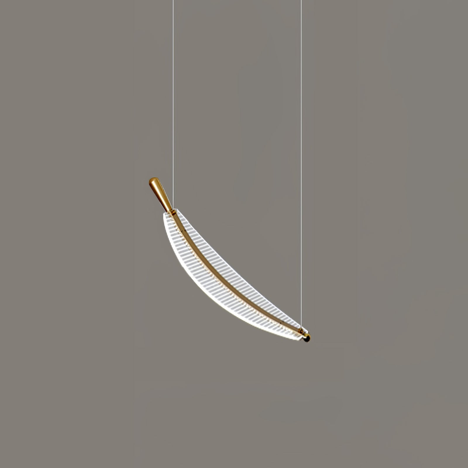 Lustra Chandelier Leaf Acrylic Gold Elegant Modern - Letslighting