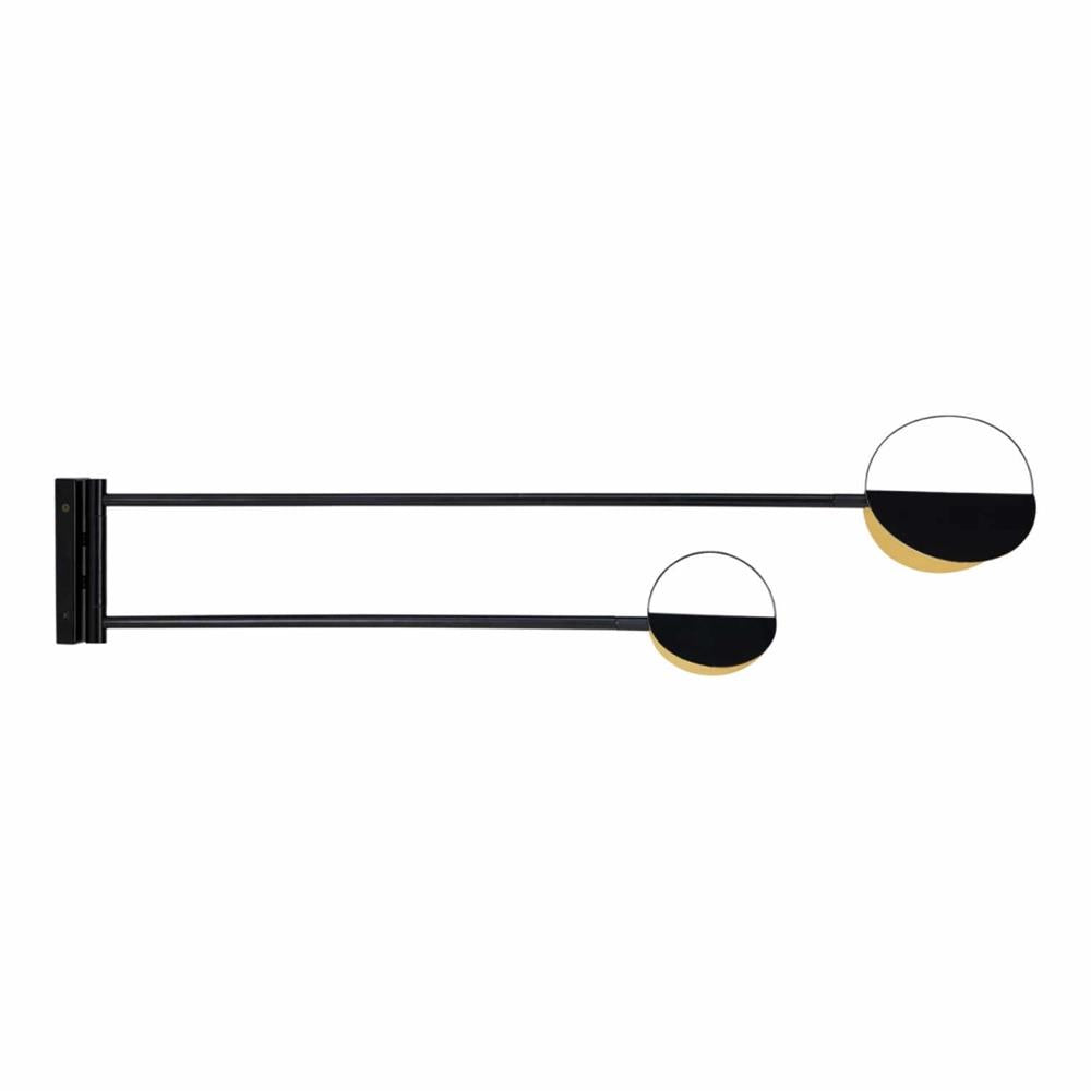 Leaves Wall Lamp Circular Matte Two-Arm Minimalist - Letslighting