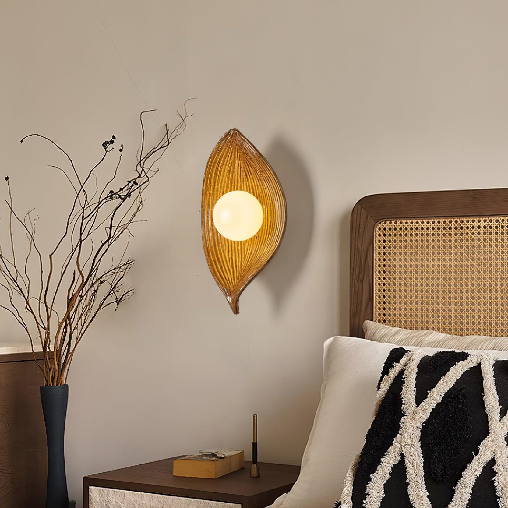 Leaves Wall Light Organic Texture - Letslighting