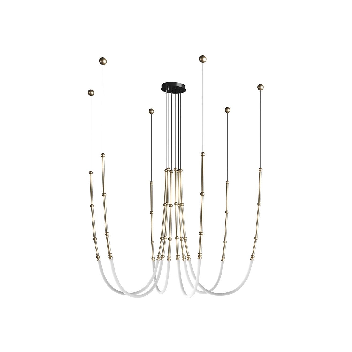 Lustra Chandelier Leda LED Flexible Modern Sculptural - Letslighting