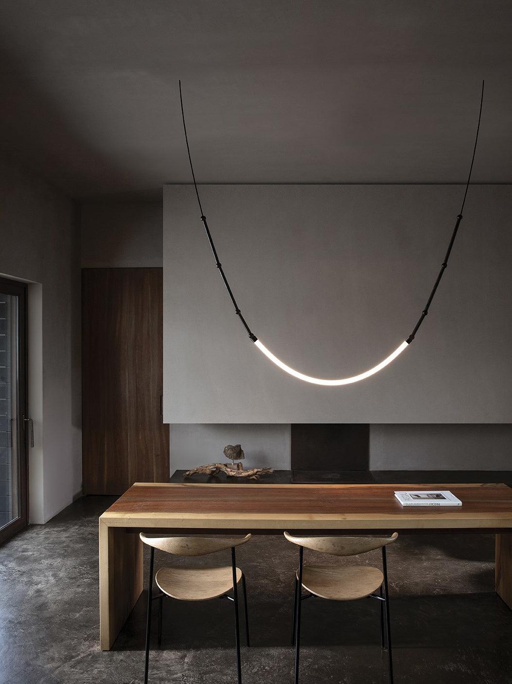Lustra Chandelier Leda LED Flexible Modern Sculptural - Letslighting
